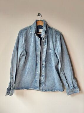 Bagatelle Homme - Light Wash Blue Denim Vintage Look Shirt Jacket 100% Cotton